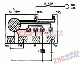 巧用kd9300作感应测电笔电路图